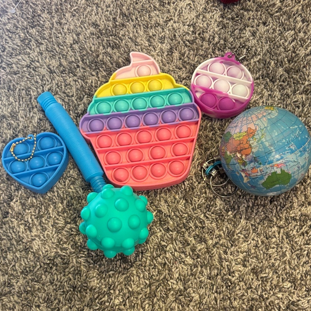 Colorful Pop It Fidget Toy Set
